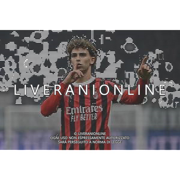 Milan vs Roma nella foto Joao Felix Sequeira (Milan) esultanza dopo il gol del 3 a 1 Milano 05-02-2025 Stadio Giuseppe Meazza - San Siro Coppa Italia Frecciarossa - quarti di finale foto Roberto Garavaglia/Agenzia Aldo Liverani sas- AGENZIA ALDO LIVERANI SAS