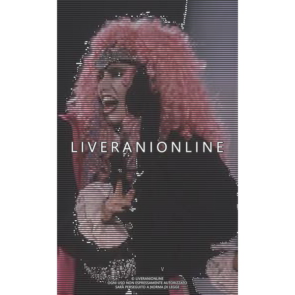 DIAP-RETROSPETTIVA LOREDANA BERTE\' CANTANTE NELLA FOTO LOREDANA BERTE\' NELL\'ANNO 1981 AG ALDO LIVERANI SAS