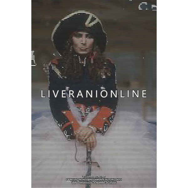 DIAP-RETROSPETTIVA LOREDANA BERTE\' CANTANTE NELLA FOTO LOREDANA BERTE\' NELL\'ANNO 1981 AG ALDO LIVERANI SAS