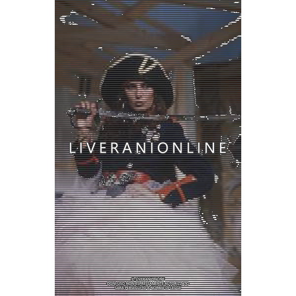DIAP-RETROSPETTIVA LOREDANA BERTE\' CANTANTE NELLA FOTO LOREDANA BERTE\' NELL\'ANNO 1981 AG ALDO LIVERANI SAS