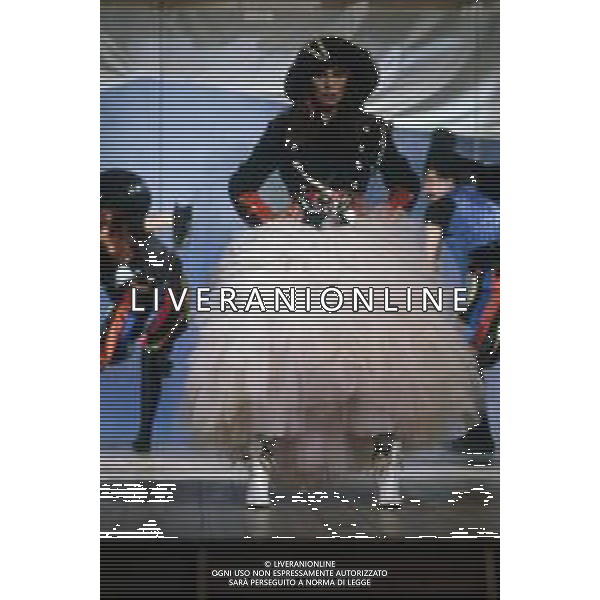 DIAP-RETROSPETTIVA LOREDANA BERTE\' CANTANTE NELLA FOTO LOREDANA BERTE\' NELL\'ANNO 1981 AG ALDO LIVERANI SAS