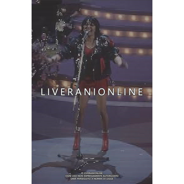 DIAP-RETROSPETTIVA LOREDANA BERTE\' CANTANTE NELLA FOTO LOREDANA BERTE\' NELL\'ANNO 1994 A SANREMO AG ALDO LIVERANI SAS 