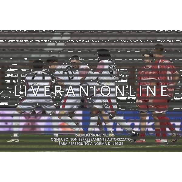 Perugia vs Vis Pesaro Campionato Serie C Now - 26 Giornata Stadio Renato Curi - Perugia 07-02-2025 nella foto Esultanza Vis Pesaro FOTO FEDERICO GAETANO-AG ALDO LIVERANI SAS