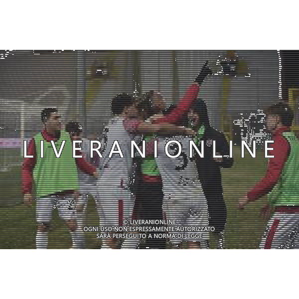 Perugia vs Vis Pesaro Campionato Serie C Now - 26 Giornata Stadio Renato Curi - Perugia 07-02-2025 nella foto Esultanza Vis Pesaro dopo il gol FOTO FEDERICO GAETANO-AG ALDO LIVERANI SAS