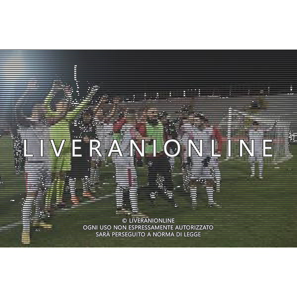 Perugia vs Vis Pesaro Campionato Serie C Now - 26 Giornata Stadio Renato Curi - Perugia 07-02-2025 nella foto Esultanza finale Vis Pesaro FOTO FEDERICO GAETANO-AG ALDO LIVERANI SAS