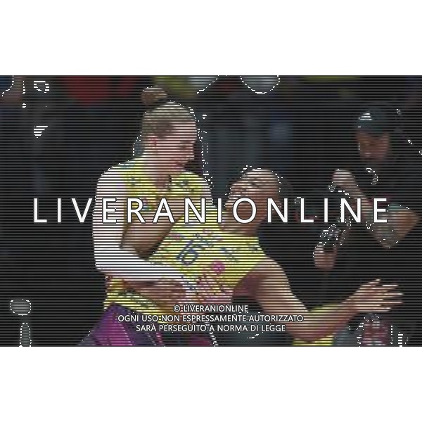 CASALECCHIO DI RENO (BOLOGNA) 08 02 2025 COPPA ITALIA DI PALLAVOLO FEMMINILE PRIMA SEMIFINALE IMOCO CONEGLIANO-IGOR NOVARA VOLLEY 3-0 NELLA FOTO ISABELLE HAKK E KHALIA LANIER IMOCO CONEGLIANO FOTO GIANNI SANNA-AG ALDO LIVERANI SAS