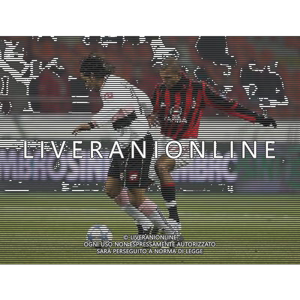 Milano 25/01/2006 coppa italia TIM 2005/06 milan-palermo 1:0 nella foto amoroso e santana ph marco luzzani/ag aldo liverani s.a.s.