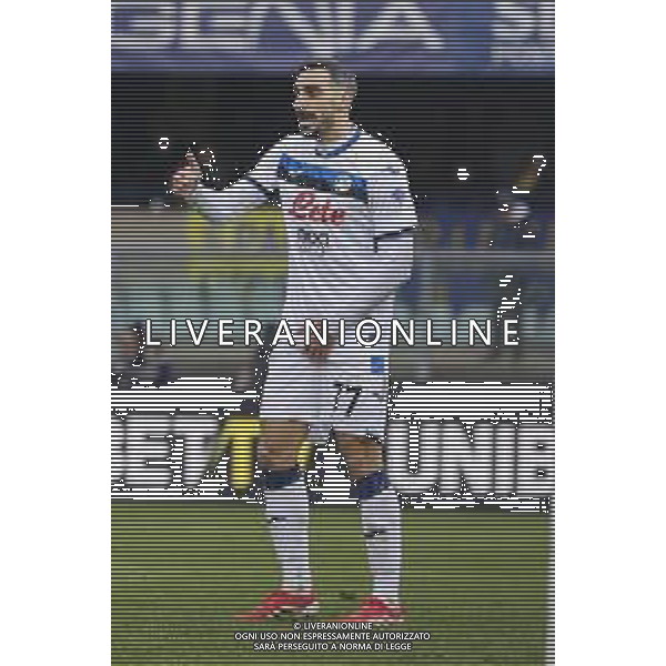 Davide Zappacosta of Atalanta BC. gestures during Hellas Verona FC vs Atalanta BC, 24° Serie A Enilive 2024-25 game at Marcantonio Bentegodi stadium in Verona (VR), Italy, on February 08, 2025. (Photo by Davide Casentini) AG ALDO LIVERANI SAS