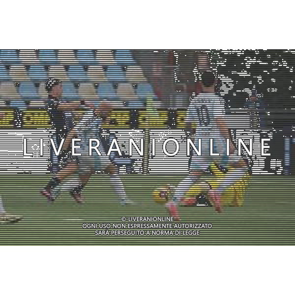 Occasione per Emanuele Rao (Spal) 09-02-2025 CHIAVARI-CAMPIONATO DI CALCIO LEGA PRO ENTELLA-SPAL AG ALDO LIVERAANI SAS