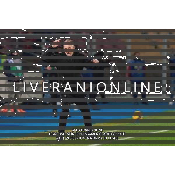 TVEM February 09, 2025 Lecce, Italy - US Lecce vs Bologna FC - Italian soccer serie A 2024/25 - Via Del Mare Stadium. In the pic: coach Marco Giampaolo of US Lecce FOTO EMMANUELE MASTRODONATO-AG ALDO LIVERANI SAS