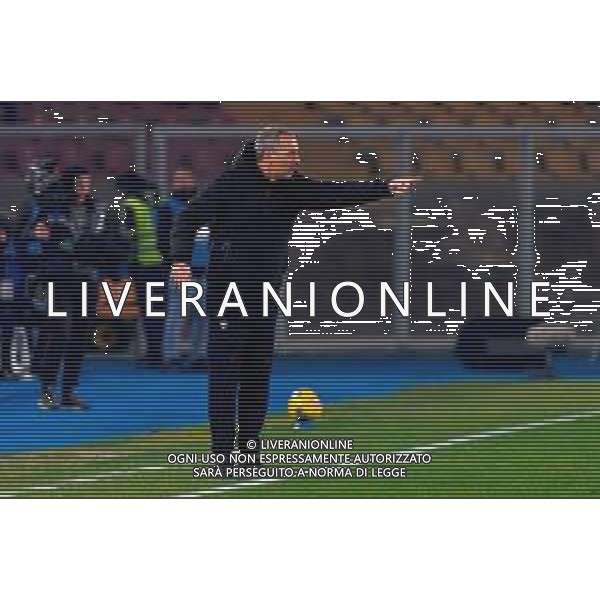 TVEM February 09, 2025 Lecce, Italy - US Lecce vs Bologna FC - Italian soccer serie A 2024/25 - Via Del Mare Stadium. In the pic: coach Marco Giampaolo of US Lecce FOTO EMMANUELE MASTRODONATO-AG ALDO LIVERANI SAS
