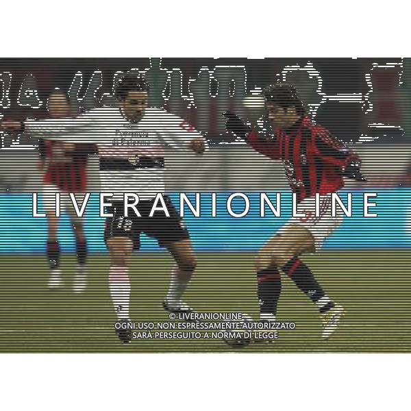 Milano 25/01/2006 coppa italia TIM 2005/06 milan-palermo 1:0 nella foto rui costa e santana ph marco luzzani/ag aldo liverani s.a.s.