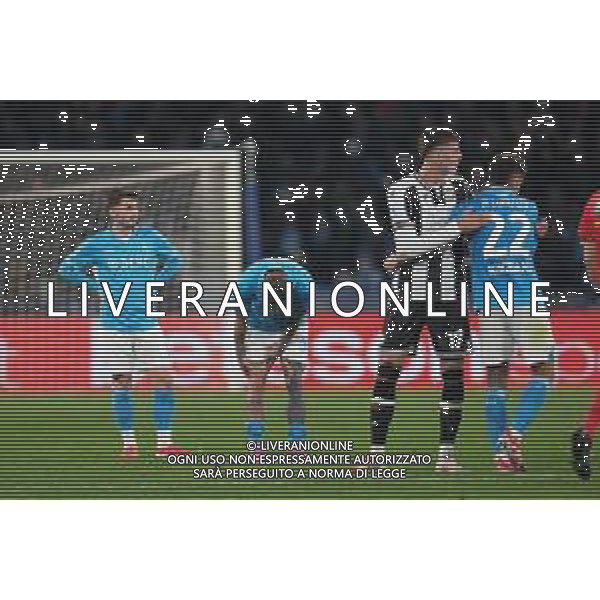 09-02-2025 NAPOLI-CAMPIONATO DI CALCIO SERIE A NAPOLI-UDINESE nella foto: delusione napoli Foto Mosca, Ag.Liverani