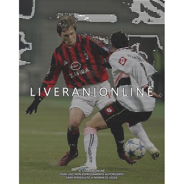 Milano 25/01/2006 coppa italia TIM 2005/06 milan-palermo 1:0 nella foto vogel e gonzalez mariano ph marco luzzani/ag aldo liverani s.a.s.