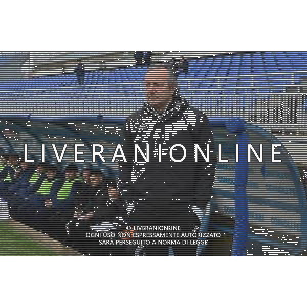 TVRG Novara vs Alcione nella foto Giovanni Cusatis allenatore Alcione Novara 09-02-2025 Stadio Silvio Piola Campionato Serie C girone A - 26a giornata foto Roberto Garavaglia/Agenzia Aldo Liverani sas