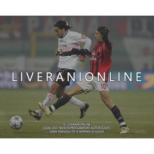 Milano 25/01/2006 coppa italia TIM 2005/06 milan-palermo 1:0 nella foto rui costa e santana ph marco luzzani/ag aldo liverani s.a.s.
