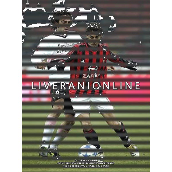 Milano 25/01/2006 coppa italia TIM 2005/06 milan-palermo 1:0 nella foto rui costa e barone ph marco luzzani/ag aldo liverani s.a.s.