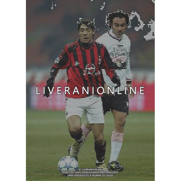 Milano 25/01/2006 coppa italia TIM 2005/06 milan-palermo 1:0 nella foto rui costa e barone ph marco luzzani/ag aldo liverani s.a.s.