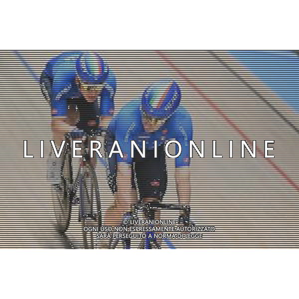 10-02-2025 Allenamento Europei Pista Zolder 2025; 2025, Italia; Viviani, Elia; Zolder, Velodromo; foto stefano sirotti-ag aldo liverani sas