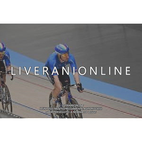 10-02-2025 Allenamento Europei Pista Zolder 2025; 2025, Italia; Viviani, Elia; Zolder, Velodromo; foto stefano sirotti-ag aldo liverani sas