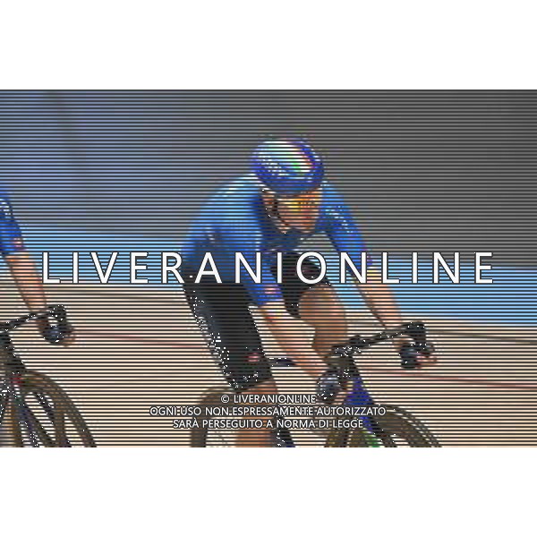 10-02-2025 Allenamento Europei Pista Zolder 2025; 2025, Italia; Viviani, Elia; Zolder, Velodromo; foto stefano sirotti-ag aldo liverani sas