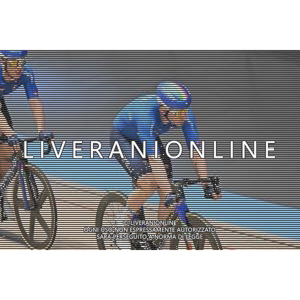 10-02-2025 Allenamento Europei Pista Zolder 2025; 2025, Italia; Viviani, Elia; Zolder, Velodromo; foto stefano sirotti-ag aldo liverani sas