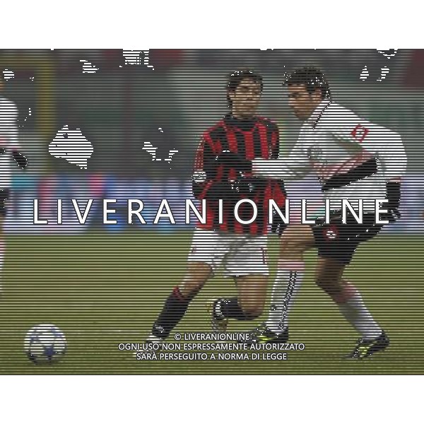 Milano 25/01/2006 coppa italia TIM 2005/06 milan-palermo 1:0 nella foto rui costa e barzagli ph marco luzzani/ag aldo liverani s.a.s.