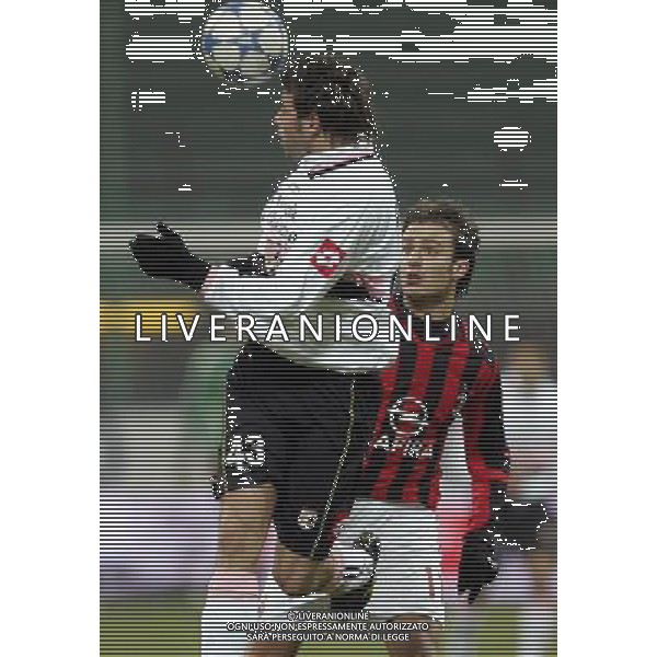 Milano 25/01/2006 coppa italia TIM 2005/06 milan-palermo 1:0 nella foto gilardino e barzagli ph marco luzzani/ag aldo liverani s.a.s.