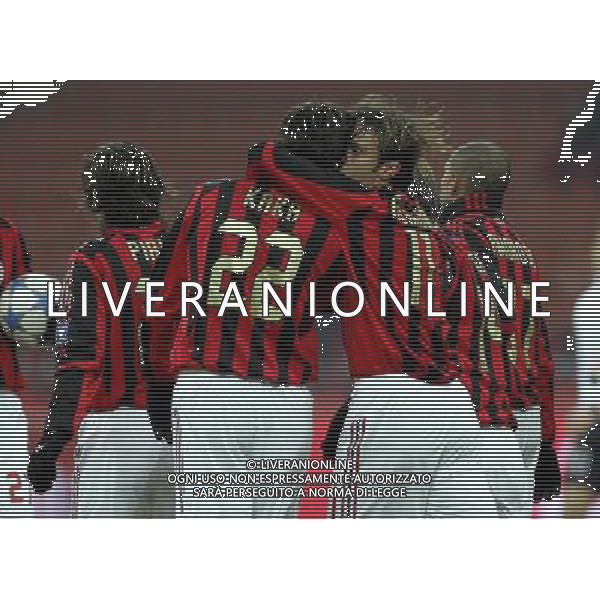 Milano 25/01/2006 coppa italia TIM 2005/06 milan-palermo 1:0 nella foto esultanza gilardino ph marco luzzani/ag aldo liverani s.a.s.