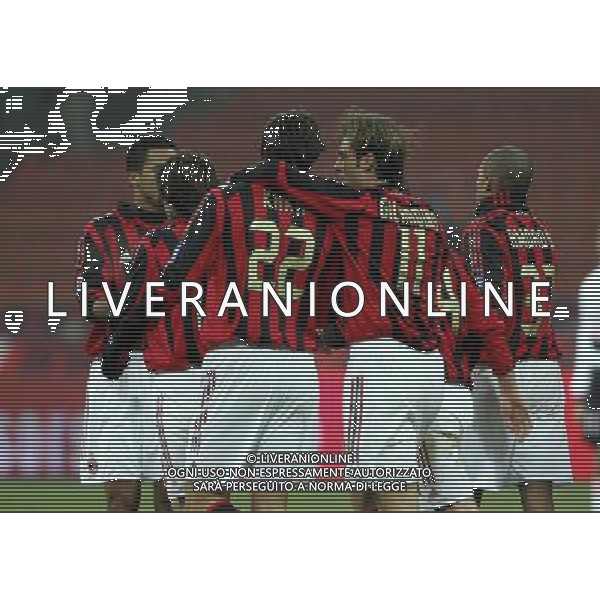 Milano 25/01/2006 coppa italia TIM 2005/06 milan-palermo 1:0 nella foto esultanza gilardino ph marco luzzani/ag aldo liverani s.a.s.