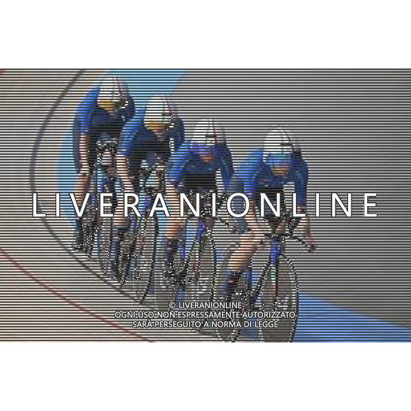 12-02-2025 European Championships Elite Women Track; Giornata 01; 2025, Italia; Alzini, Martina; Consonni, Chiara; Fidanza, Martina; Guazzini, Vittoria; Zolder, Velodromo; foto stefano sirotti-ag aldo liverani sas