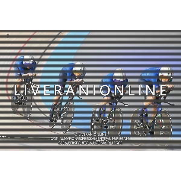 12-02-2025 European Championships Elite Track; Giornata 01; 2025, Italia; Boscaro, Davide; Favero, Renato; Galli, Niccolo; Lamon, Francesco; Zolder, Velodromo; foto stefano sirotti-ag aldo liveraani sas