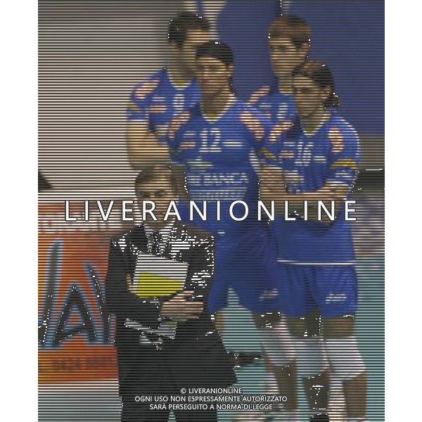 bassano del grappa (vc) 26/01/2006 Volley tim cup A1 final eight bre banca lannutti cuneo - tonno callipo vibo valentia nella foto prandi silvano allenatore bre banca foto filippo venezia-ag.aldo liverani