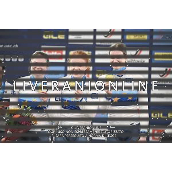 12-02-2025 European Championships Elite Women Track; Giornata 01; 2025, Olanda; Kalee, Kimberly; Van De Wouw, Hetty; Van Der Peet, Steffie; Zolder, Velodromo; ©SIROTTI-AGENZIA ALDO LIVERANI SAS
