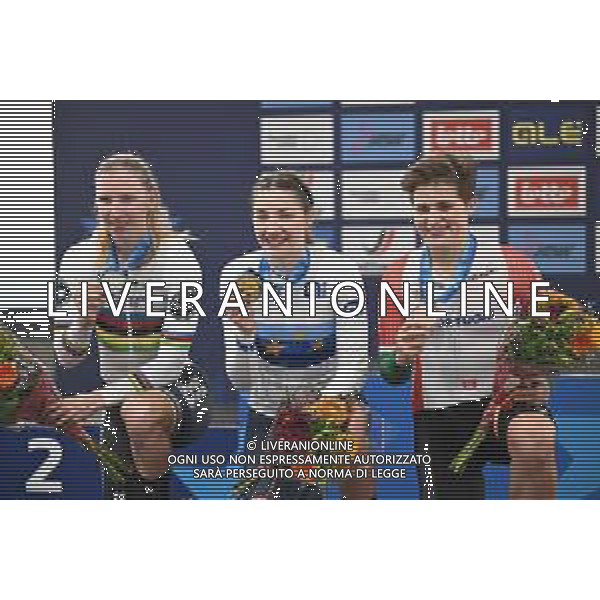 12-02-2025 European Championships Elite Women Track; Giornata 01; 2025 Italia; 2025, Olanda; 2025, Portogallo; Fidanza, Martina; Wiebes, Lorena; Martins, Maria; Zolder, Velodromo; ©SIROTTI-AGENZIA ALDO LIVERANI SAS