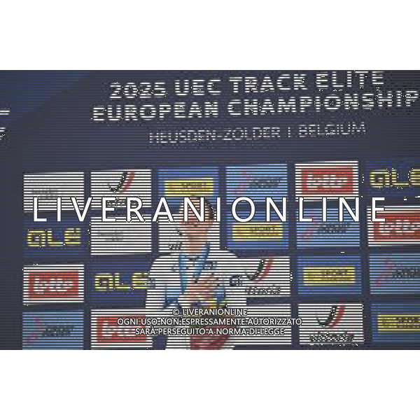 12-02-2025 European Championships Elite Women Track; Giornata 01; 2025 Italia; Fidanza, Martina; Zolder, Velodromo; ©SIROTTI-AGENZIA ALDO LIVERANI SAS