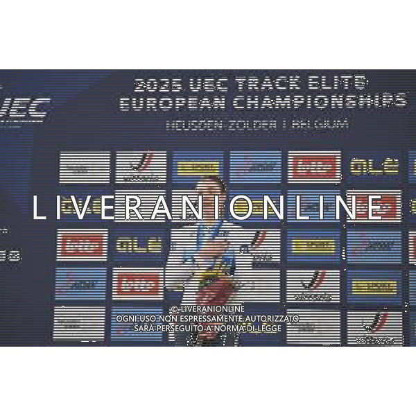 12-02-2025 European Championships Elite Women Track; Giornata 01; 2025 Italia; Fidanza, Martina; Zolder, Velodromo; ©SIROTTI-AGENZIA ALDO LIVERANI SAS