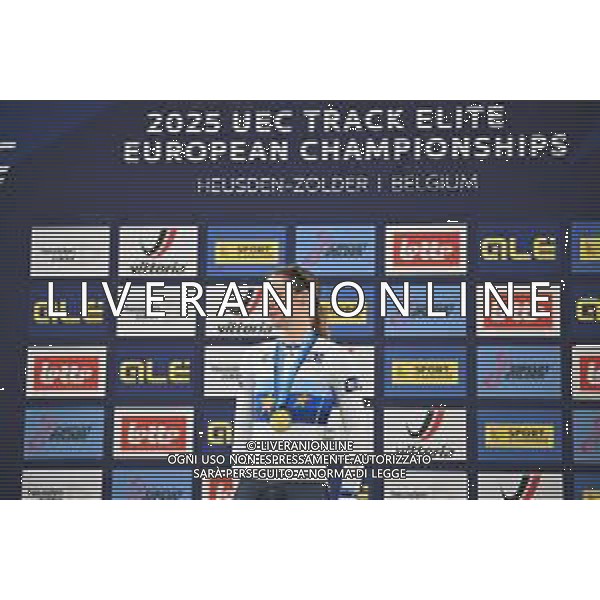12-02-2025 European Championships Elite Women Track; Giornata 01; 2025 Italia; Fidanza, Martina; Zolder, Velodromo; ©SIROTTI-AGENZIA ALDO LIVERANI SAS