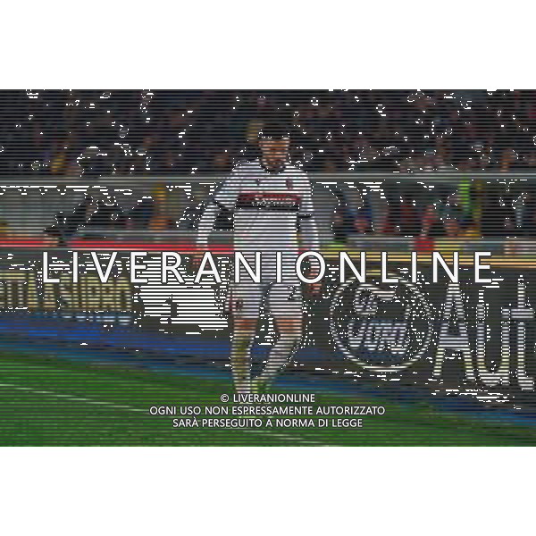 TVEM February 09, 2025 Lecce, Italy - US Lecce vs Bologna FC - Italian soccer serie A 2024/25 - Via Del Mare Stadium. In the pic: Charalampos Lykogiannis of Bologna FC foto emmanuele mastrodonato-ag aldo liveraani sas