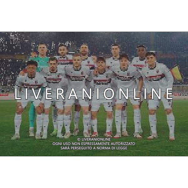 TVEM February 09, 2025 Lecce, Italy - US Lecce vs Bologna FC - Italian soccer serie A 2024/25 - Via Del Mare Stadium. In the pic: Bologna FC team line up foto emmanuele mastrodonato-ag aldo liveraani sas