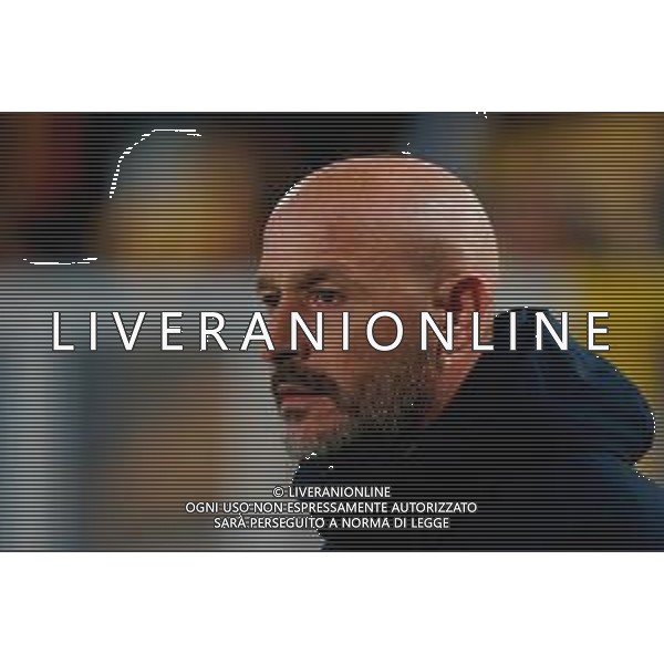 TVEM February 09, 2025 Lecce, Italy - US Lecce vs Bologna FC - Italian soccer serie A 2024/25 - Via Del Mare Stadium. In the pic: coach Vincenzo Italiano of Bologna FC foto emmanuele mastrodonato-ag aldo liveraani sas