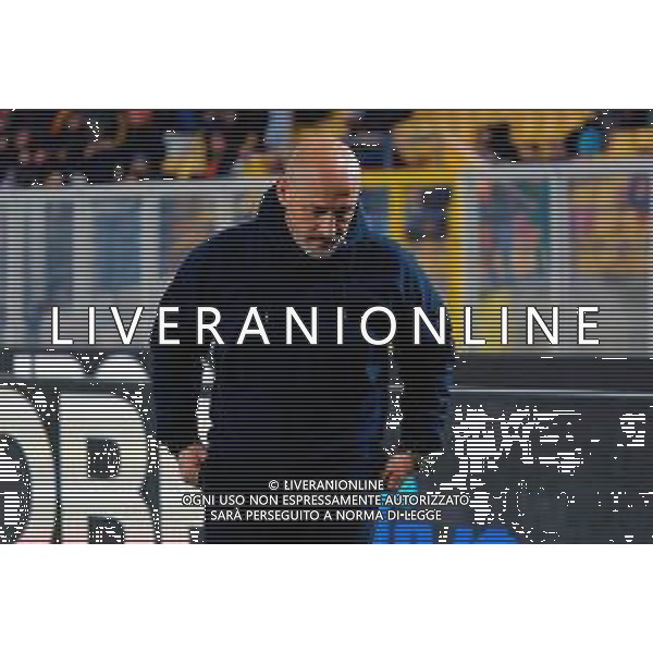 TVEM February 09, 2025 Lecce, Italy - US Lecce vs Bologna FC - Italian soccer serie A 2024/25 - Via Del Mare Stadium. In the pic: coach Vincenzo Italiano of Bologna FC foto emmanuele mastrodonato-ag aldo liveraani sas