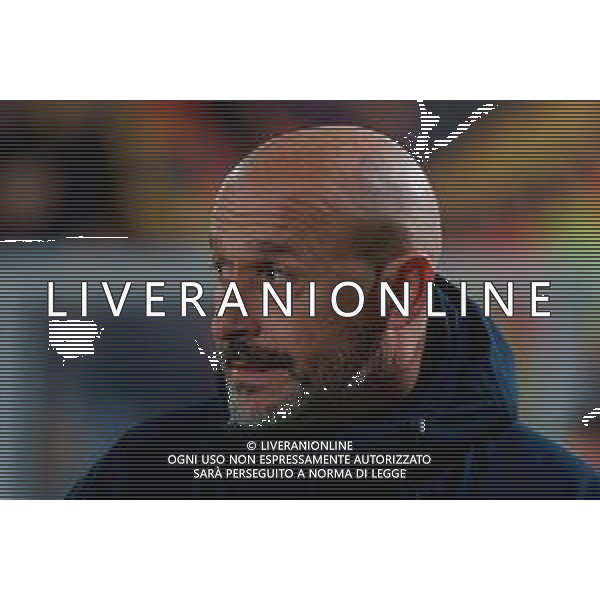 TVEM February 09, 2025 Lecce, Italy - US Lecce vs Bologna FC - Italian soccer serie A 2024/25 - Via Del Mare Stadium. In the pic: coach Vincenzo Italiano of Bologna FC foto emmanuele mastrodonato-ag aldo liveraani sas