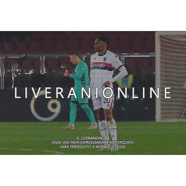 TVEM February 09, 2025 Lecce, Italy - US Lecce vs Bologna FC - Italian soccer serie A 2024/25 - Via Del Mare Stadium. In the pic: Jhon Lucumi of Bologna FC foto emmanuele mastrodonato-ag aldo liveraani sas
