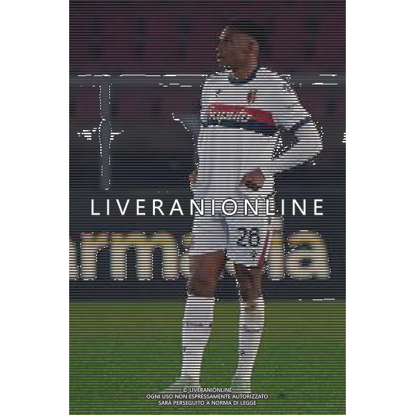 TVEM February 09, 2025 Lecce, Italy - US Lecce vs Bologna FC - Italian soccer serie A 2024/25 - Via Del Mare Stadium. In the pic: Jhon Lucumi of Bologna FC foto emmanuele mastrodonato-ag aldo liveraani sas