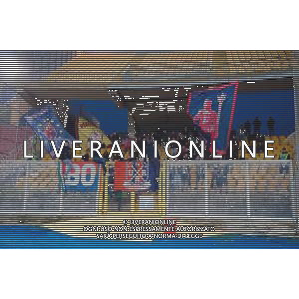 TVEM February 09, 2025 Lecce, Italy - US Lecce vs Bologna FC - Italian soccer serie A 2024/25 - Via Del Mare Stadium. In the pic: Supporters of Bologna FC foto emmanuele mastrodonato-ag aldo liveraani sas