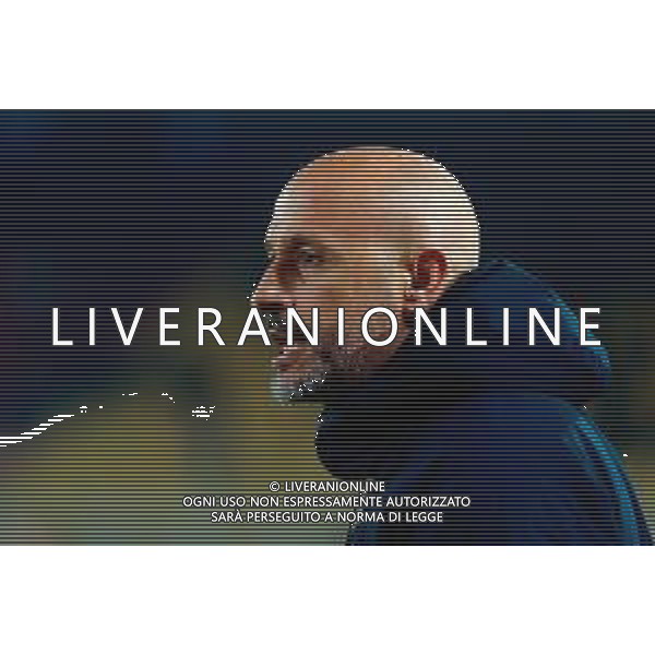TVEM February 09, 2025 Lecce, Italy - US Lecce vs Bologna FC - Italian soccer serie A 2024/25 - Via Del Mare Stadium. In the pic: coach Vincenzo Italiano of Bologna FC foto emmanuele mastrodonato-ag aldo liveraani sas