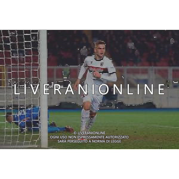 TVEM February 09, 2025 Lecce, Italy - US Lecce vs Bologna FC - Italian soccer serie A 2024/25 - Via Del Mare Stadium. In the pic: Thijs Dallinga of Bologna FC foto emmanuele mastrodonato-ag aldo liveraani sas