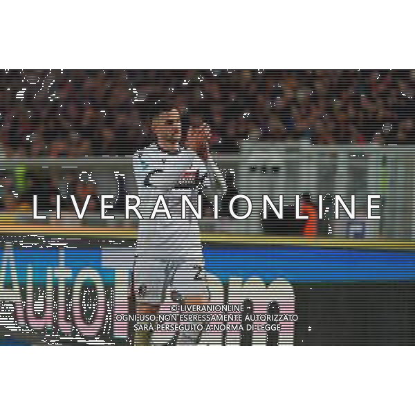 TVEM February 09, 2025 Lecce, Italy - US Lecce vs Bologna FC - Italian soccer serie A 2024/25 - Via Del Mare Stadium. In the pic: Charalampos Lykogiannis of Bologna FC foto emmanuele mastrodonato-ag aldo liveraani sas