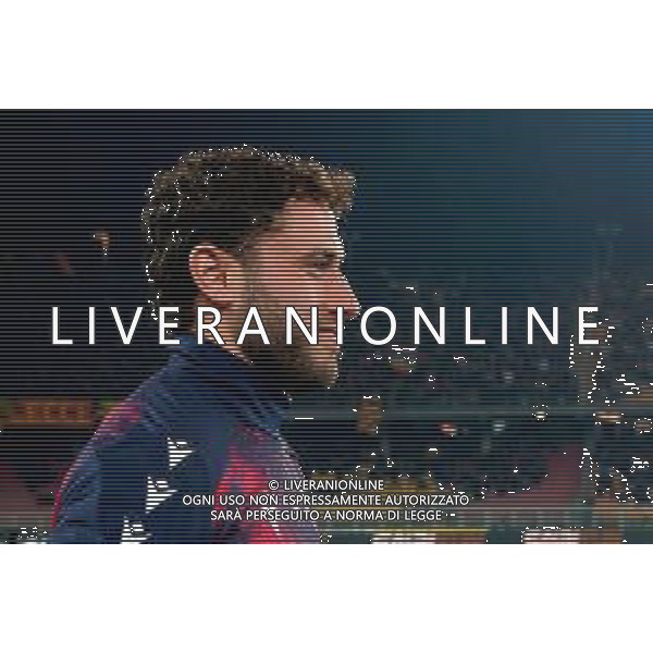 TVEM February 09, 2025 Lecce, Italy - US Lecce vs Bologna FC - Italian soccer serie A 2024/25 - Via Del Mare Stadium. In the pic: Davide Calabria of Bologna FC foto emmanuele mastrodonato-ag aldo liveraani sas